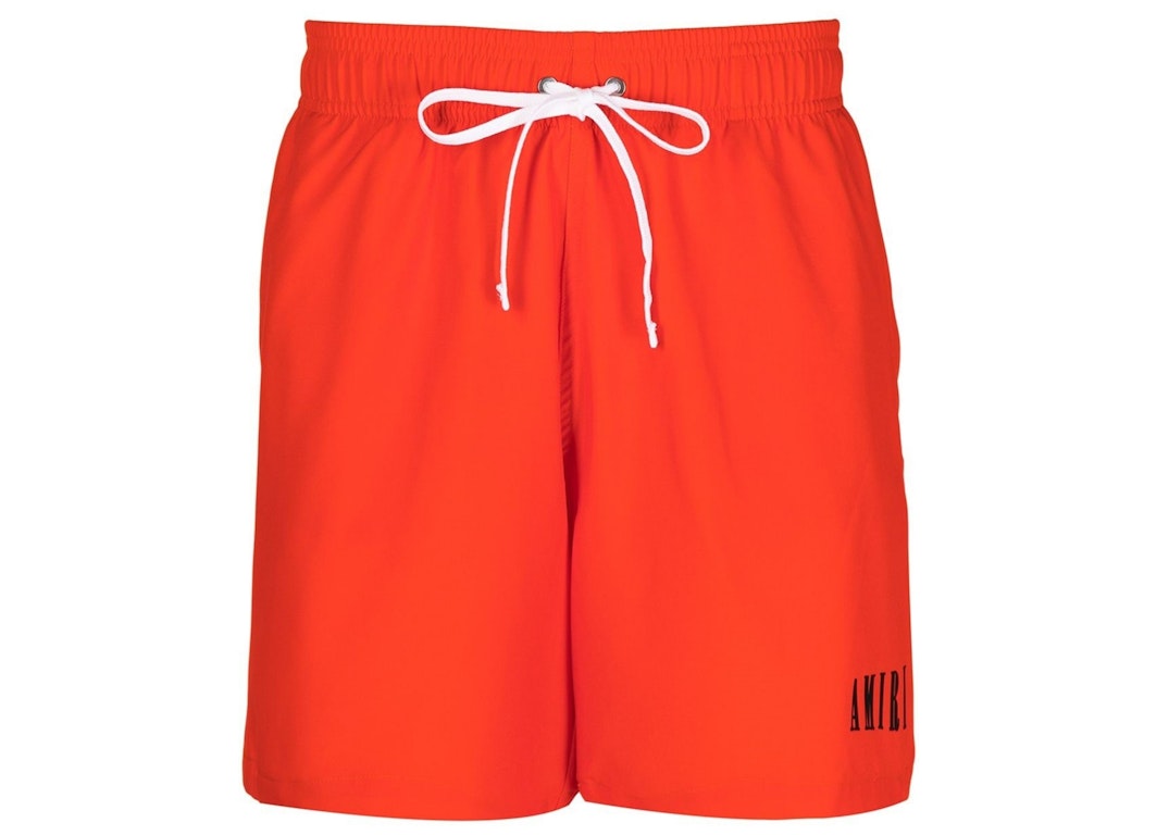 Pre-owned Amiri Core Logo Swim Shorts Orange