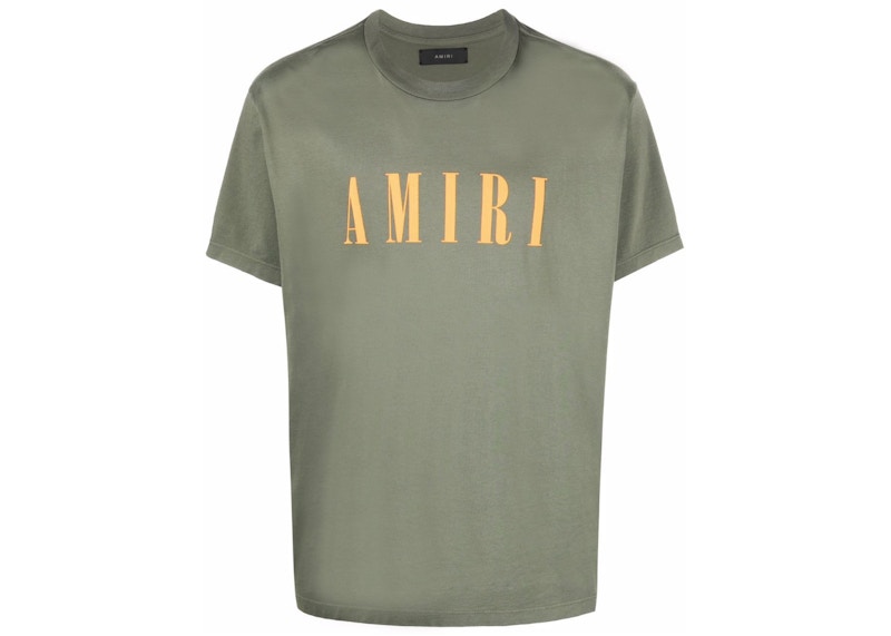 Army green and store orange nike shirt