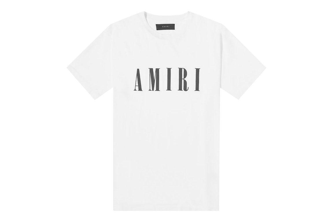 Pre-owned Amiri Core Logo Tee White/black Ss23