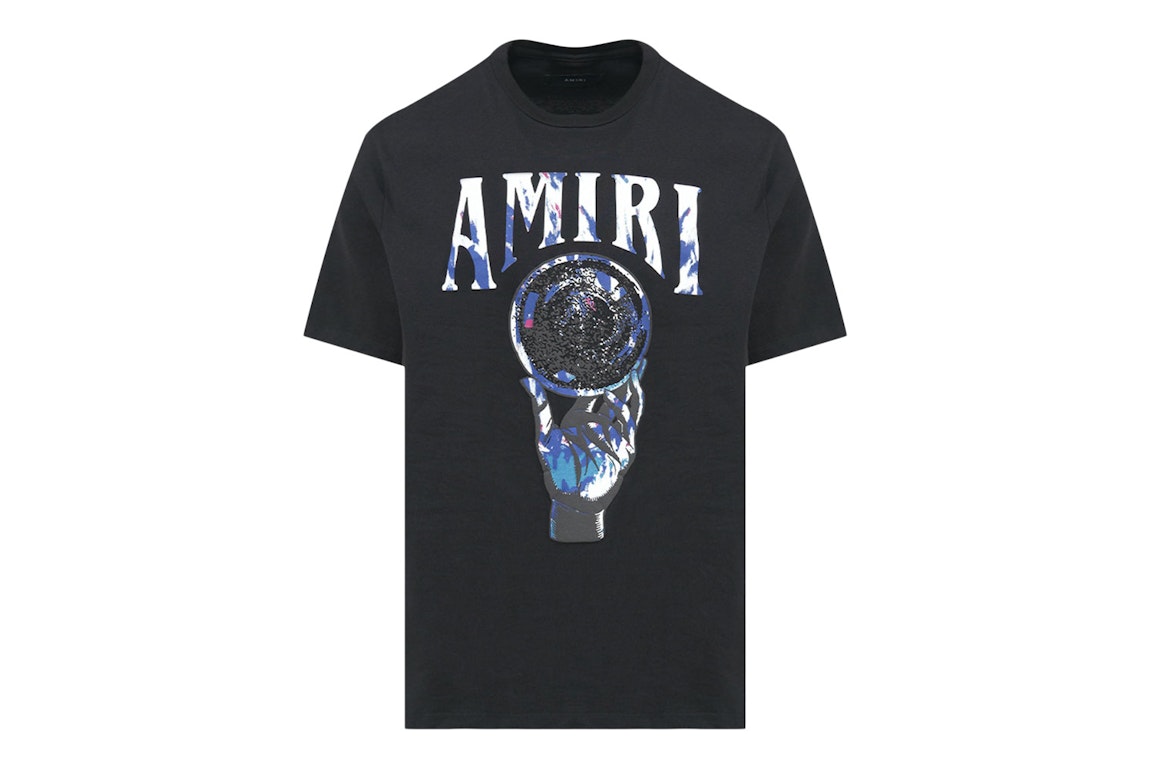 Pre-owned Amiri Crystal Ball Short Sleeve Tee Black/multi