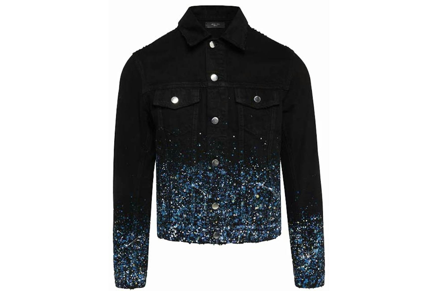 AMIRI Crystal Rhinestone Denim Jacket Black/Blue Men's - US