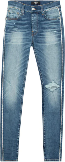 AMIRI Crystal Track Jeans 70's Indigo Men's - SS22 - US