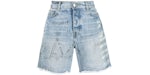AMIRI Cut Off Denim Shorts Light Indigo