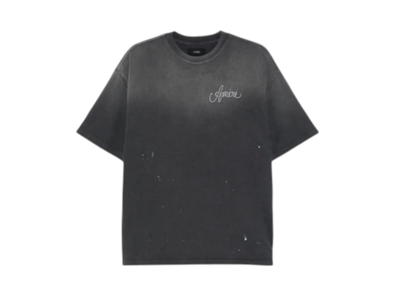 Pre-owned Amiri Men's Design Studio Os T-shirt In Black