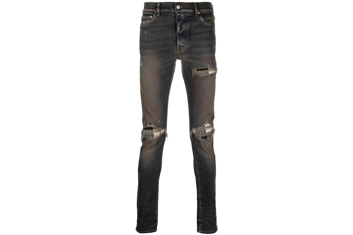 AMIRI Distressed Effect Slim Fit Jeans Aged Black - SS23 - DE