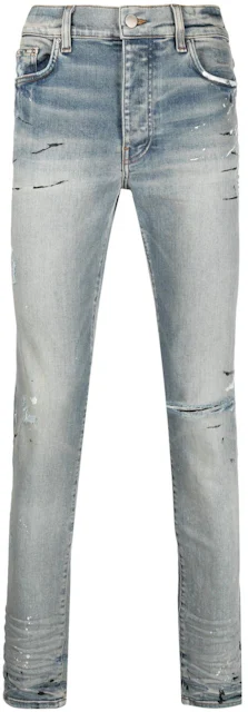AMIRI Distressed Painter Skinny Jeans Clay Indigo - SS21 Men's - US