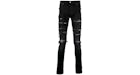 AMIRI Jean skinny en détresse Noir