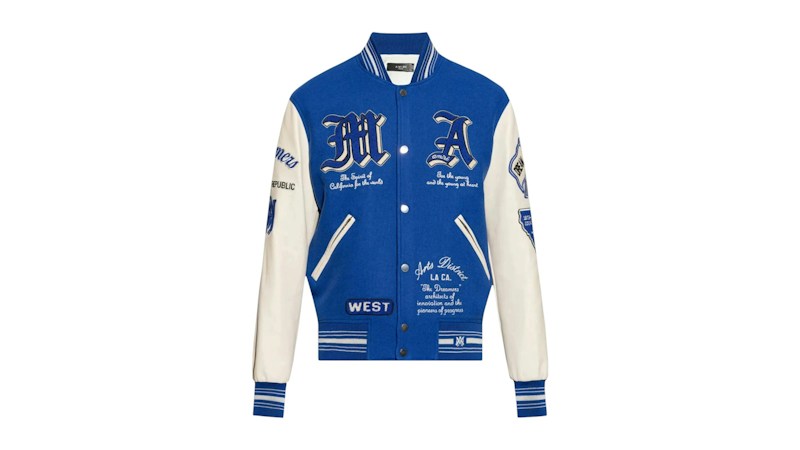 AMIRI Dream Team Varsity Jacket Blue