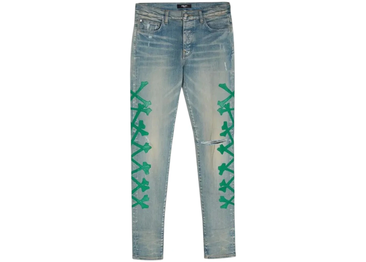 AMIRI Dubai Bone Skinny Jeans Blue Men's US - Main Image