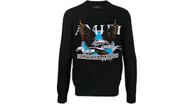 AMIRI Eagle Cashmere Sweater Black