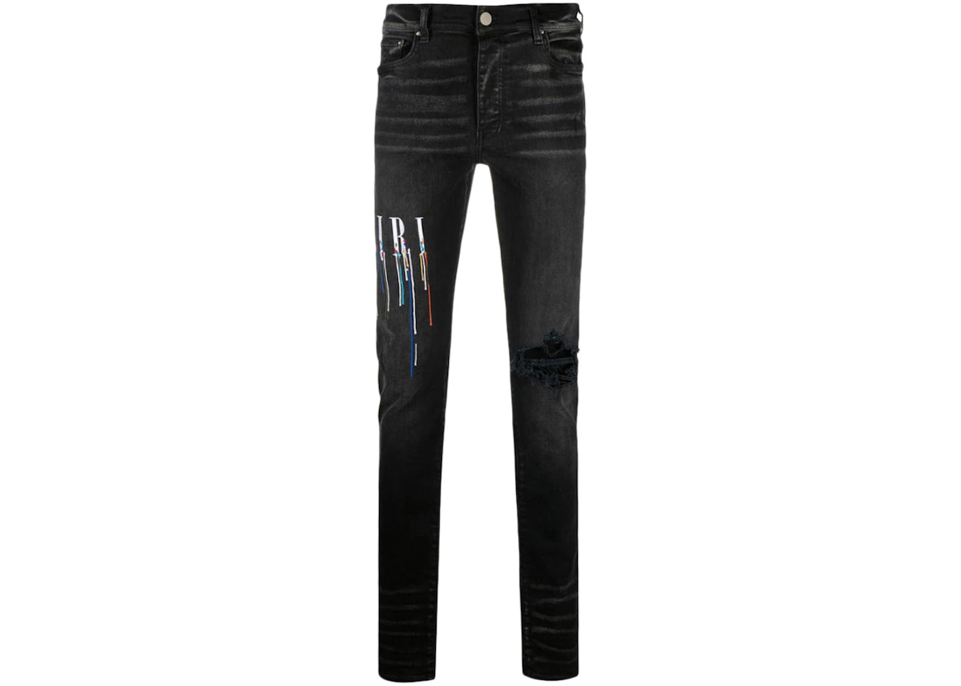 Ubuy Amiri Jeans Sale Mens AMIRI Bandana Skinny Fit Jeans Black