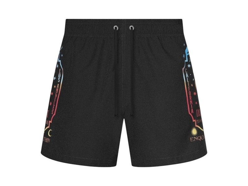 Pre-owned Amiri Men's Fortune Swimtrunk In Black