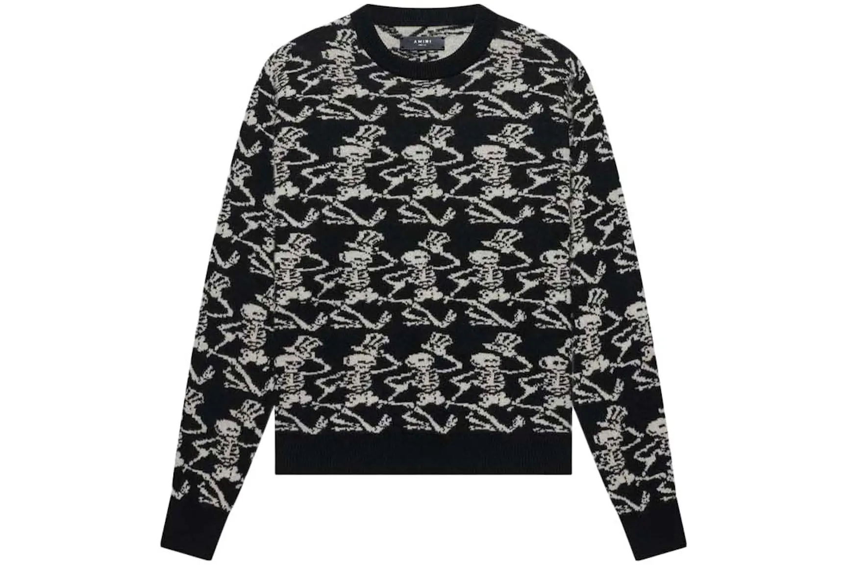 AMIRI Grateful Dead Skeleton Sweater Black/White - KR