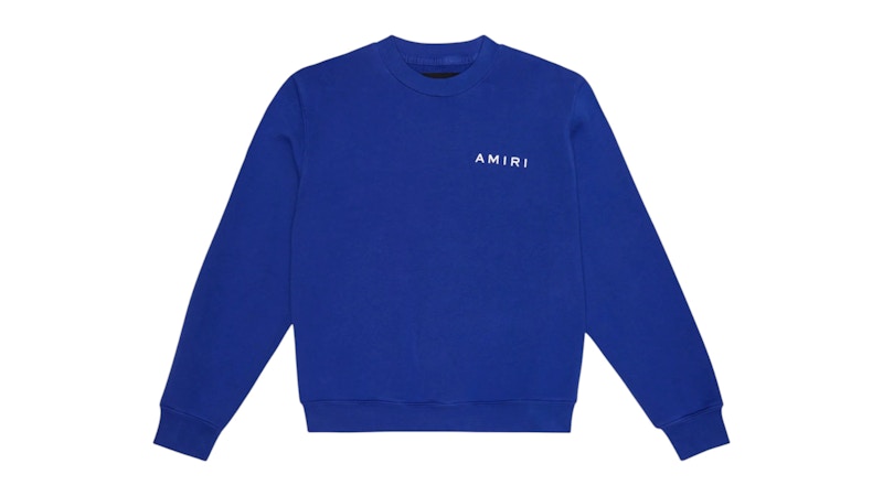 Pre-owned Amiri Kids' Bones Graphic Crewneck Sweatshirt In Blue/red In Multi