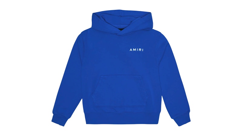 Pre-owned Amiri Kids' Bones Graphic Hoodie In Blue/red In Multi