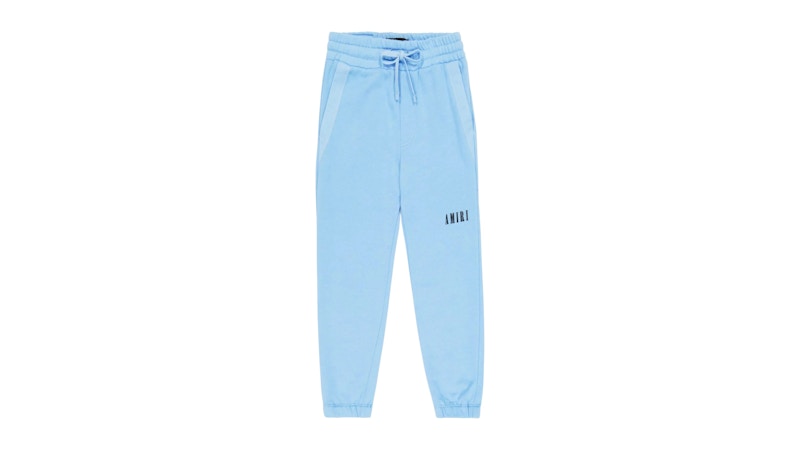 Pre-owned Amiri Kids' Core Logo Sweatpants In Baby Blue