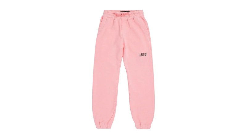 Pre-owned Amiri Kids' Core Logo Sweatpants In Baby Pink