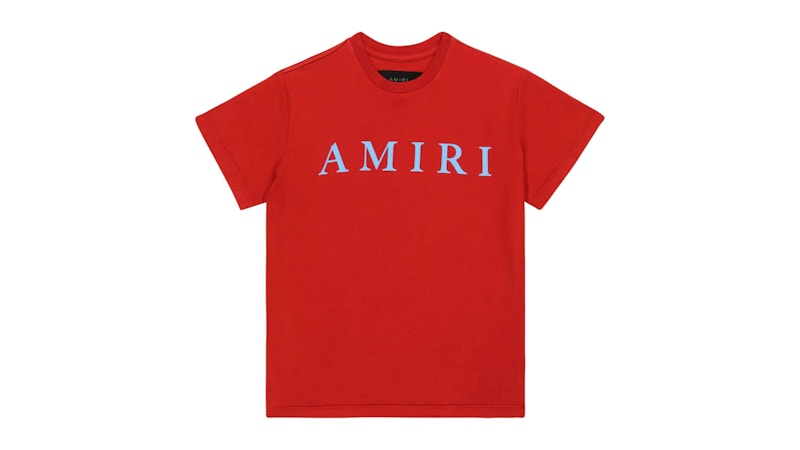 Pre-owned Amiri Kids' Core Logo Tee Shirt In Red/blue In Multi