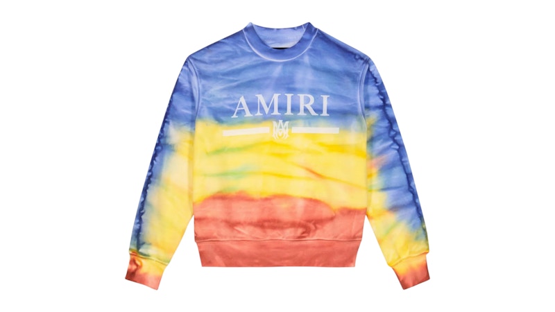 Pre-owned Amiri Kids' Tie Dye Crewneck In Multi
