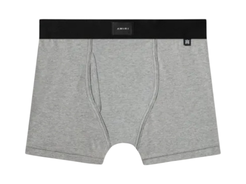 Pre-owned Amiri Men's  Label Brief In Grey In Gray
