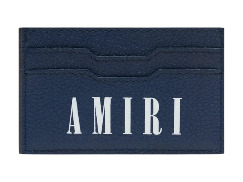 AMIRI Large Logo Card Holder Navy