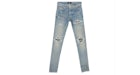 AMIRI Leder Patch MX1 Jeans Honeycomb/Indigoblau