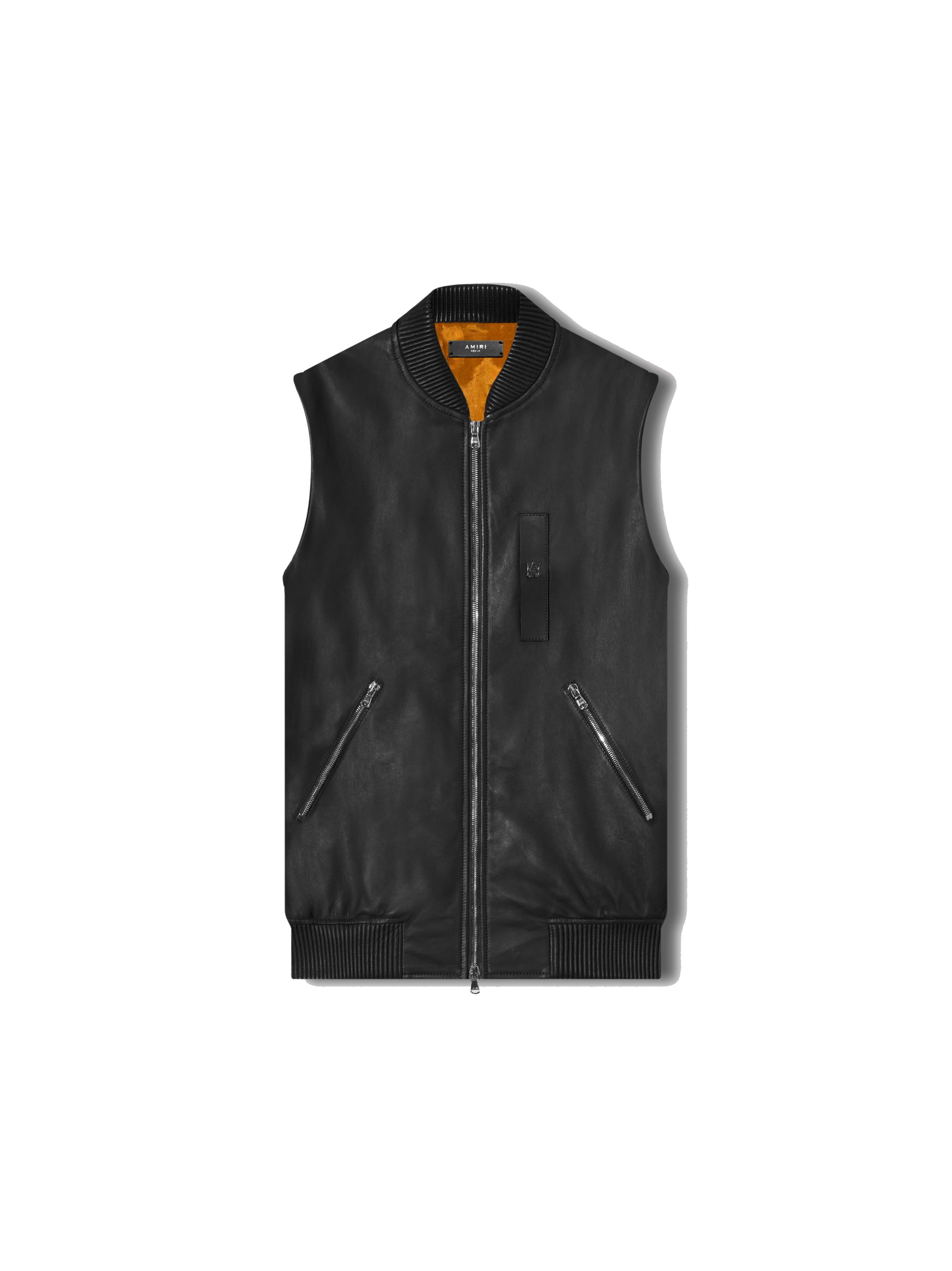 Corteiz Skydive Leather Vest Black Men's - FW23 - US