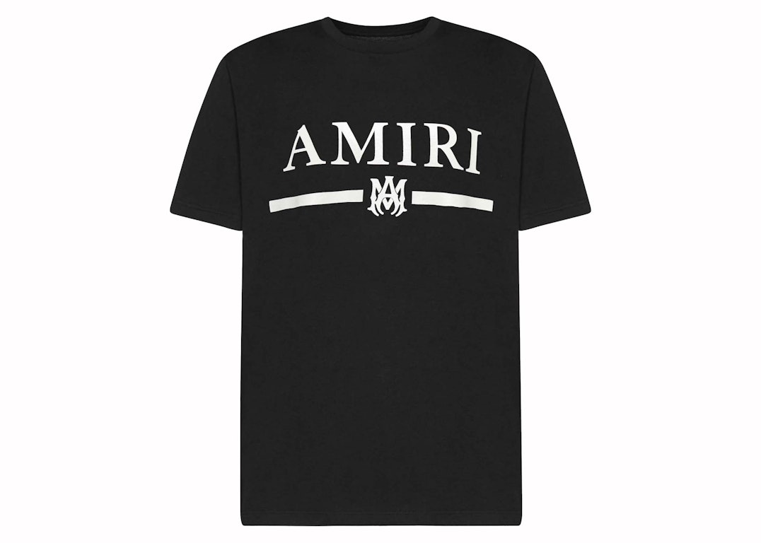 Pre-owned Amiri Logo Cotton T-shirt Black/white