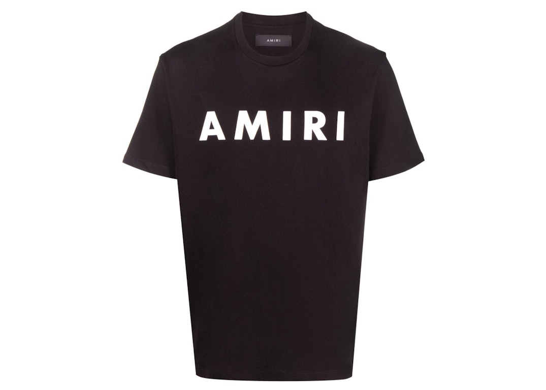 Pre-owned Amiri Logo Print T-shirt Black
