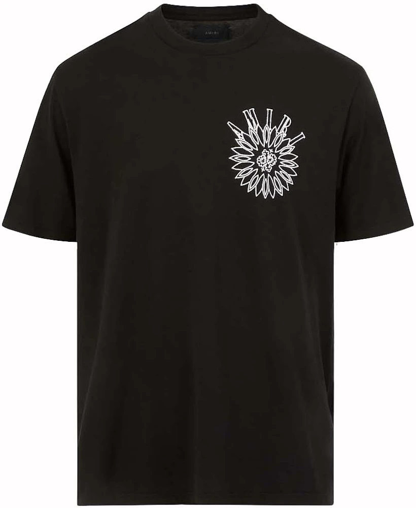 AMIRI Logo Print T-shirt Black/White Men's - US