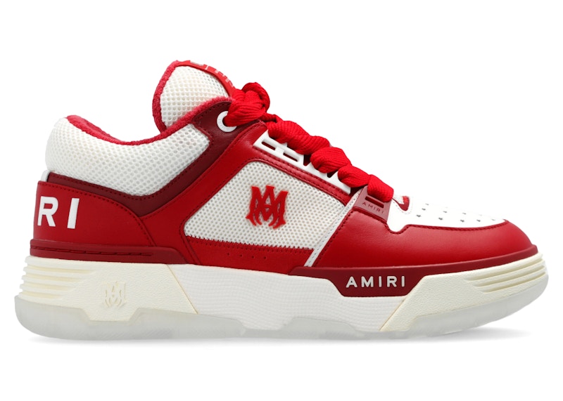 Pre-owned Amiri Men's Ma1 Sneakers In Alabaster/red