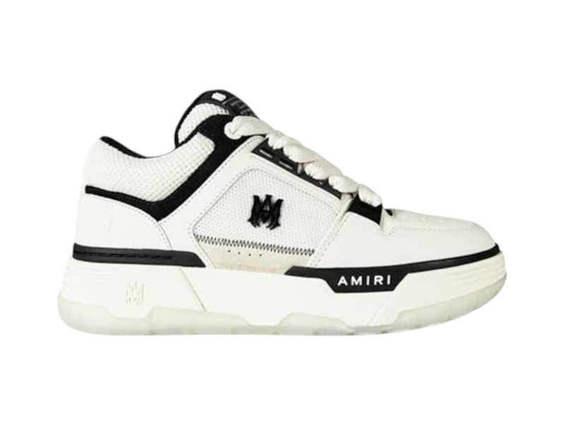 AMIRI (アミリ) シルク ブルゾン ブラック/ホワイト 極美品 AMIRI アミリ バンダナ柄 ブリーチ プルオーバーパーカー