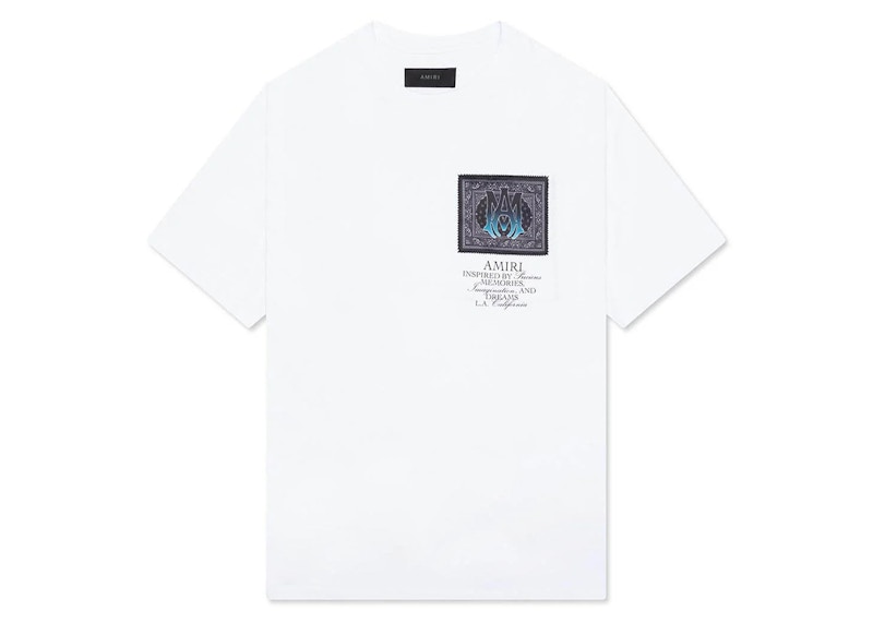 【関税込み】AMIRI オフホワイト Bleach Bandana Patch Tシャツ AMIRI Bleached Bandana Patch T-Shirt | Nordstrom