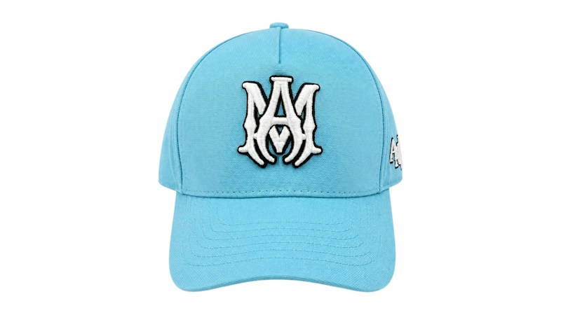 AMIRI MA Full Canvas Cap Aqua Blauw