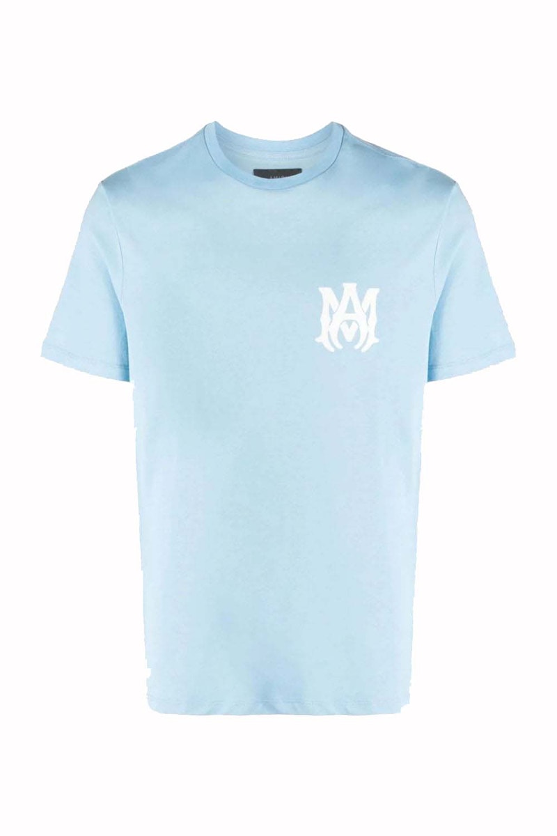 AMIRI MA Logo T-Shirt Light Blue