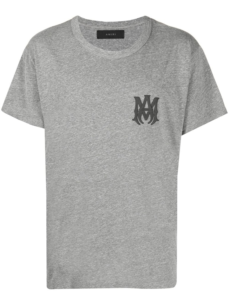 AMIRI M.A. Logo Tee Heather Grey Men's - SS21 - US