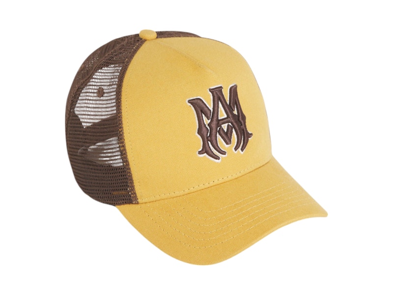 AMIRI MA Logo Trucker Cap Chai Tea