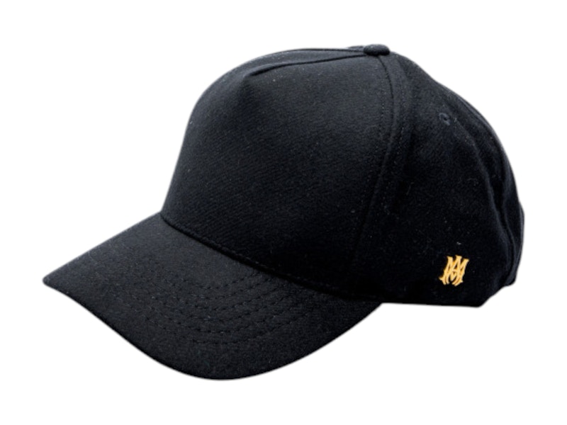 AMIRI MA Pin Full Wool Cap Black