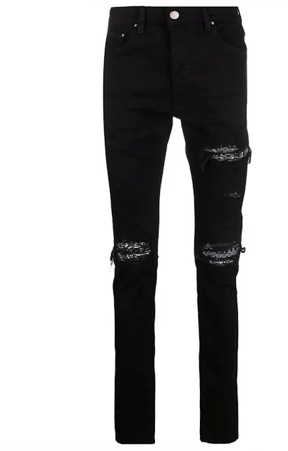 AMIRI MX1 Bandana Jeans Black Men's - FW22 - GB