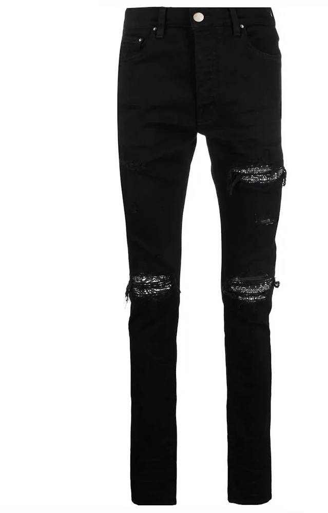 AMIRI MX1 Bandana Jeans Black Men's - FW22 - US