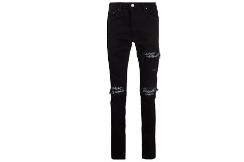 AMIRI MX1 Bandana Jeans Black Men's FW22 US