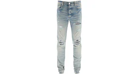 AMIRI MX1 Destroyed Bandana Jeans Clay Indigo