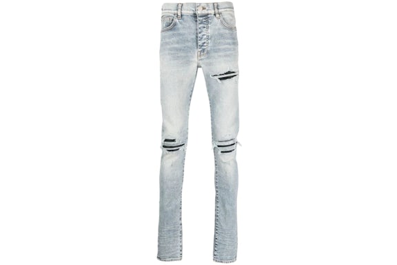 AMIRI MX1 Distressed Jeans Stone Indigo