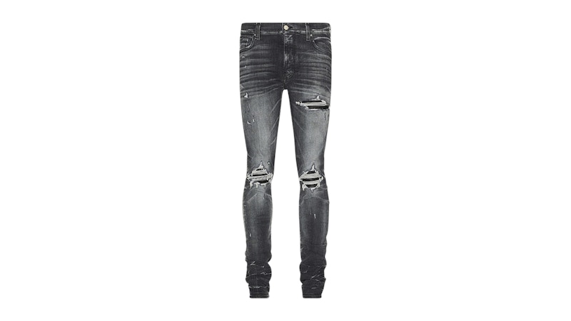 【メーカー包装済】 Leather MX1 AMIRI Storm US - FW24 - Men's Grey Jeans パンツ