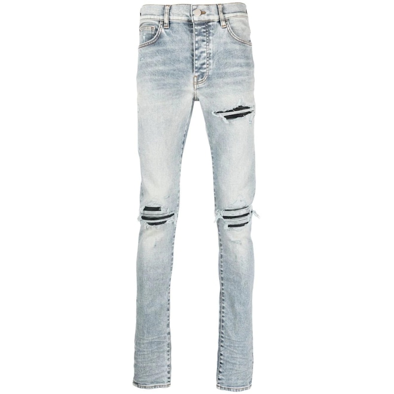 Pre-owned Amiri Men's Mx1 Stone Jeans In Indigo
