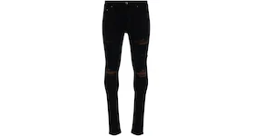 AMIRI MX1 Ultra Suede Skinny Jeans Black