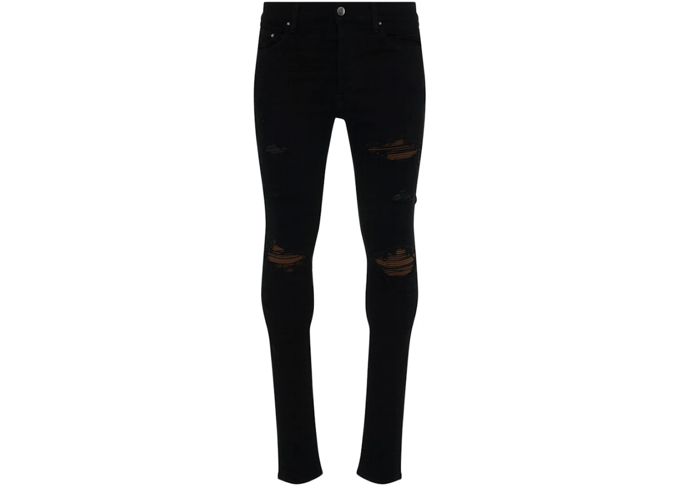 AMIRI MX1 Ultra Suede Skinny Jeans Black Men's - US