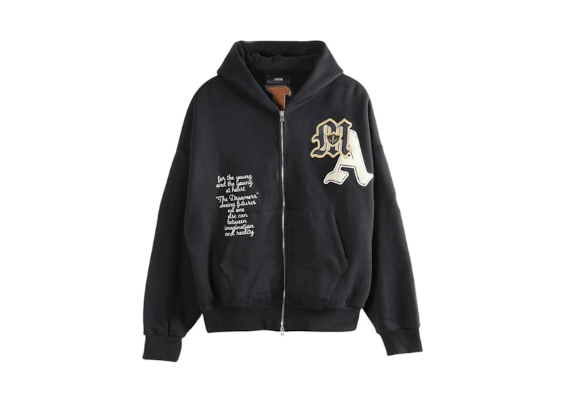 AMIRI MA ロゴ総柄ジャケット　M AMIRI Ma Band Jacket Black メンズ - JP