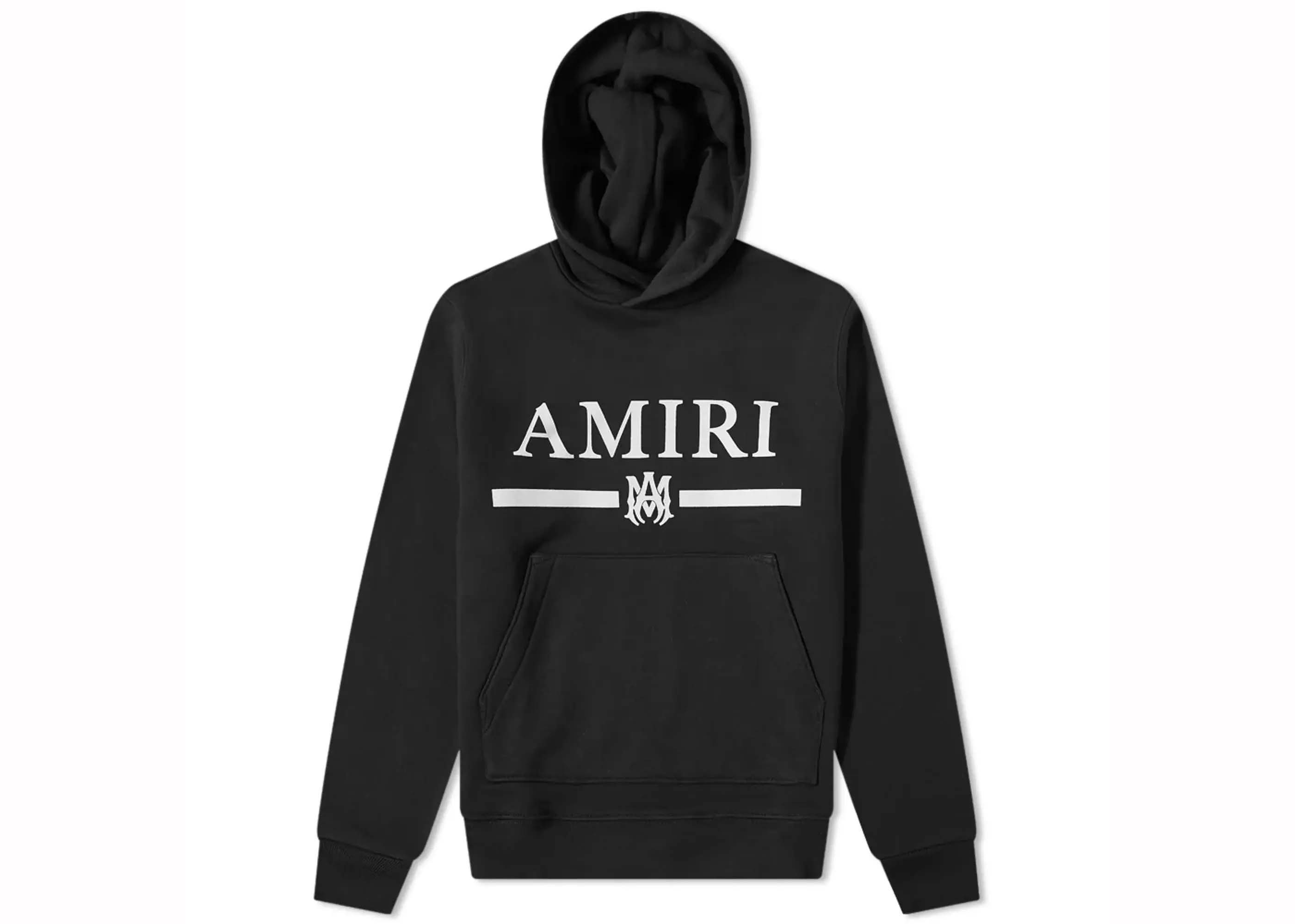 AMIRI Ma Bar Logo Hoodie Black/White