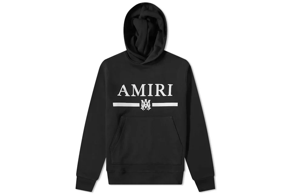 AMIRI Ma Bar Logo Hoodie Black/White Men's - GB